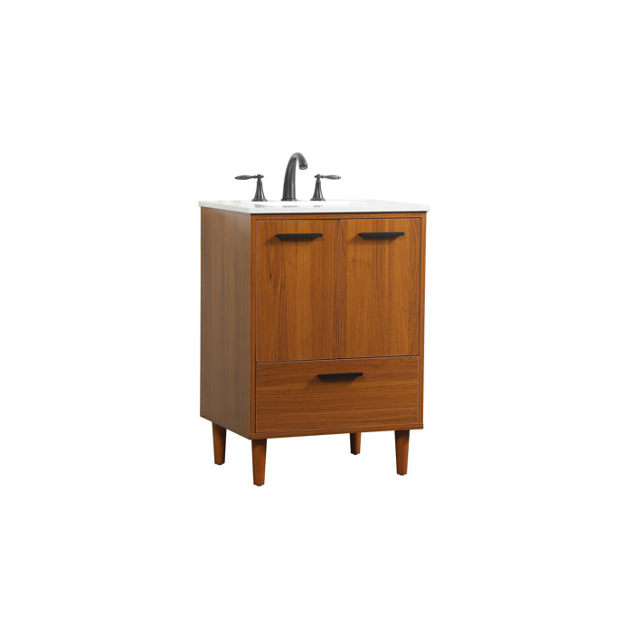 Mercury Row® Burriss 24'' Freestanding Single Bathroom Vanity with